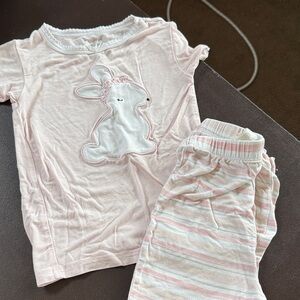 4/$22 Milkberry Pink Bunny Kids Pajamas